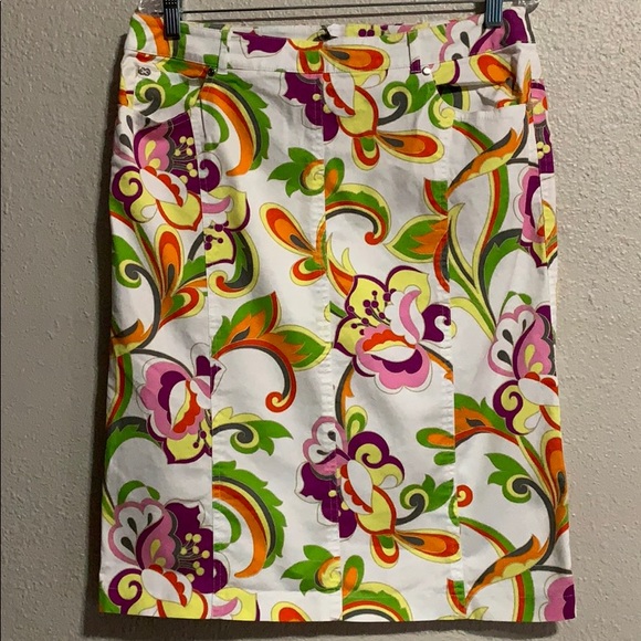 Escada Dresses & Skirts - Escada Multi Colored A Line Pencil Skirt